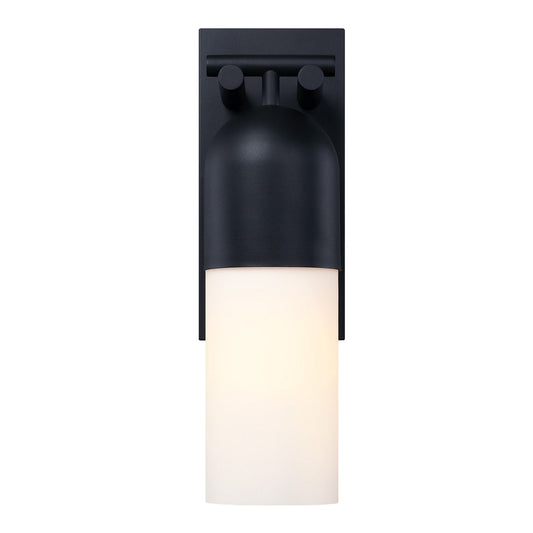 Ever Spring One Light Outdoor Wall Sconce in Black