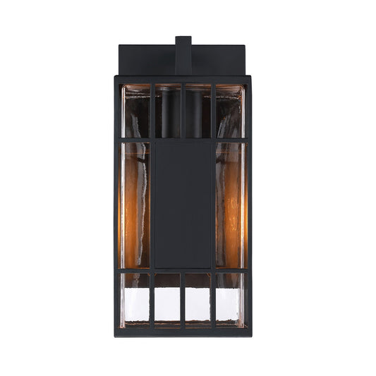 Edgehill One Light Outdoor Wall Sconce in Matte Black