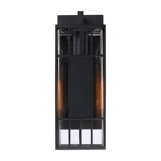 Edgehill One Light Outdoor Wall Sconce in Matte Black