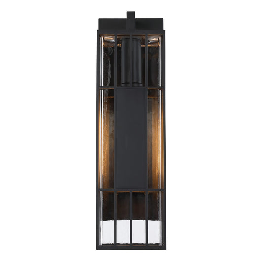 Edgehill One Light Outdoor Wall Sconce in Matte Black