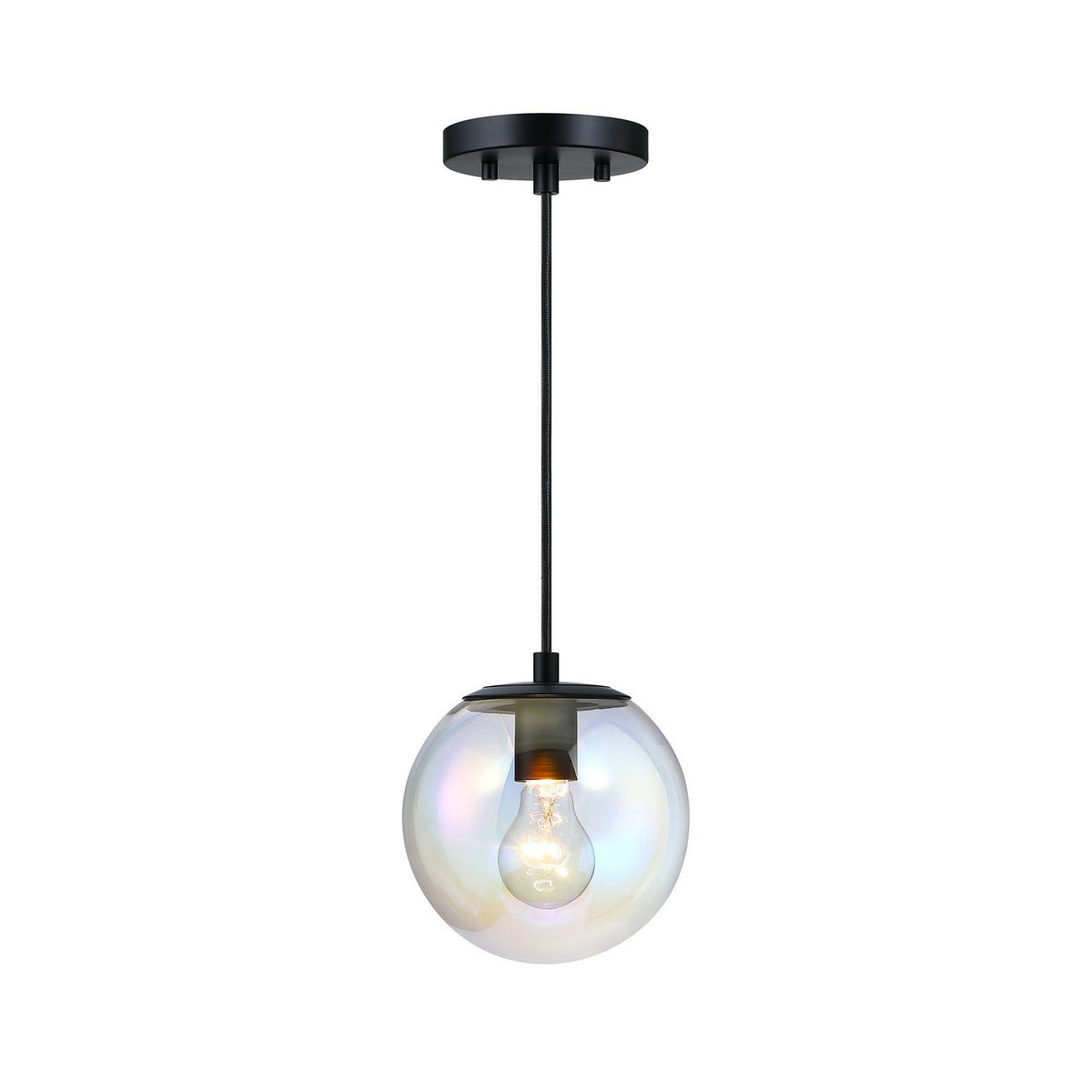 Neva One Light Pendant in Matte Black