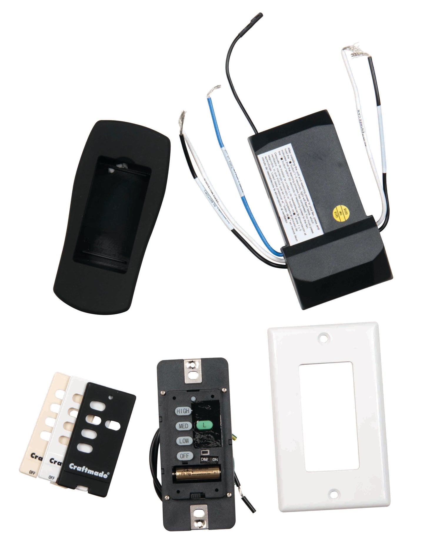 Universal Intelligent Controls Receiver with Hand Set or Wall Control
