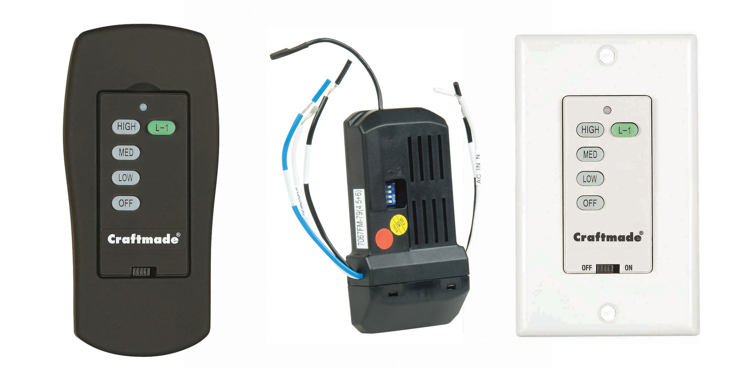 Craftmade - UCIPB-2000-2 - Receiver with Hand Set or Wall Control - Universal Intelligent Controls
