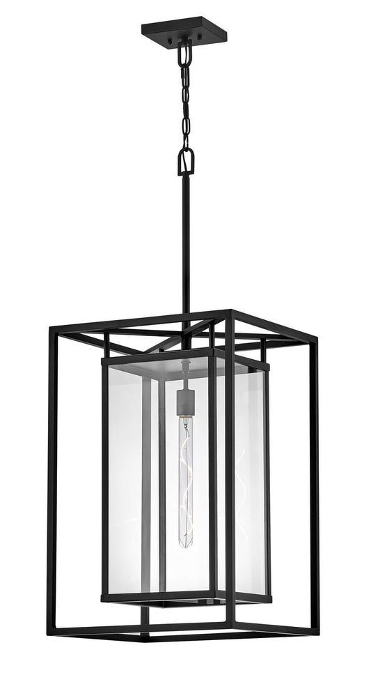 Max LED Hanging Lantern in Black