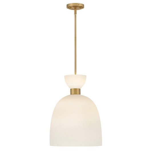 Tallulah LED Pendant in Lacquered Brass