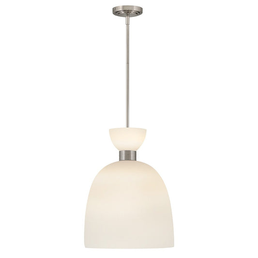 Tallulah LED Pendant in Polished Nickel