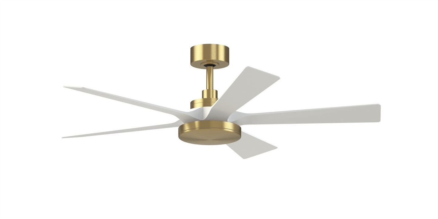 TorchAire 52 52" Ceiling Fan in Brushed Satin Brass