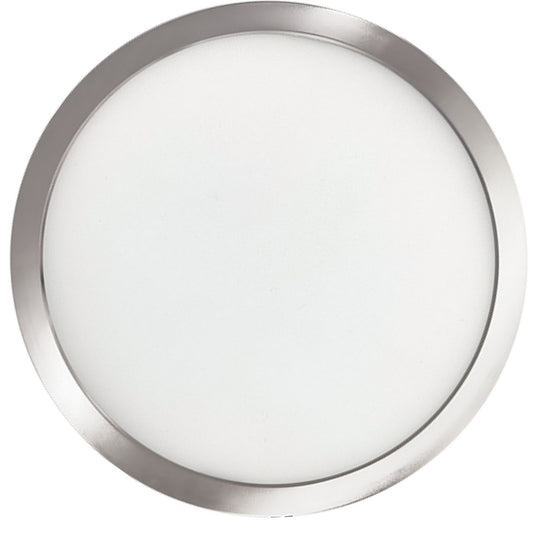 Bulbrite - 773606 - 7" Flush Mount - Builder Fixtures - Nickel