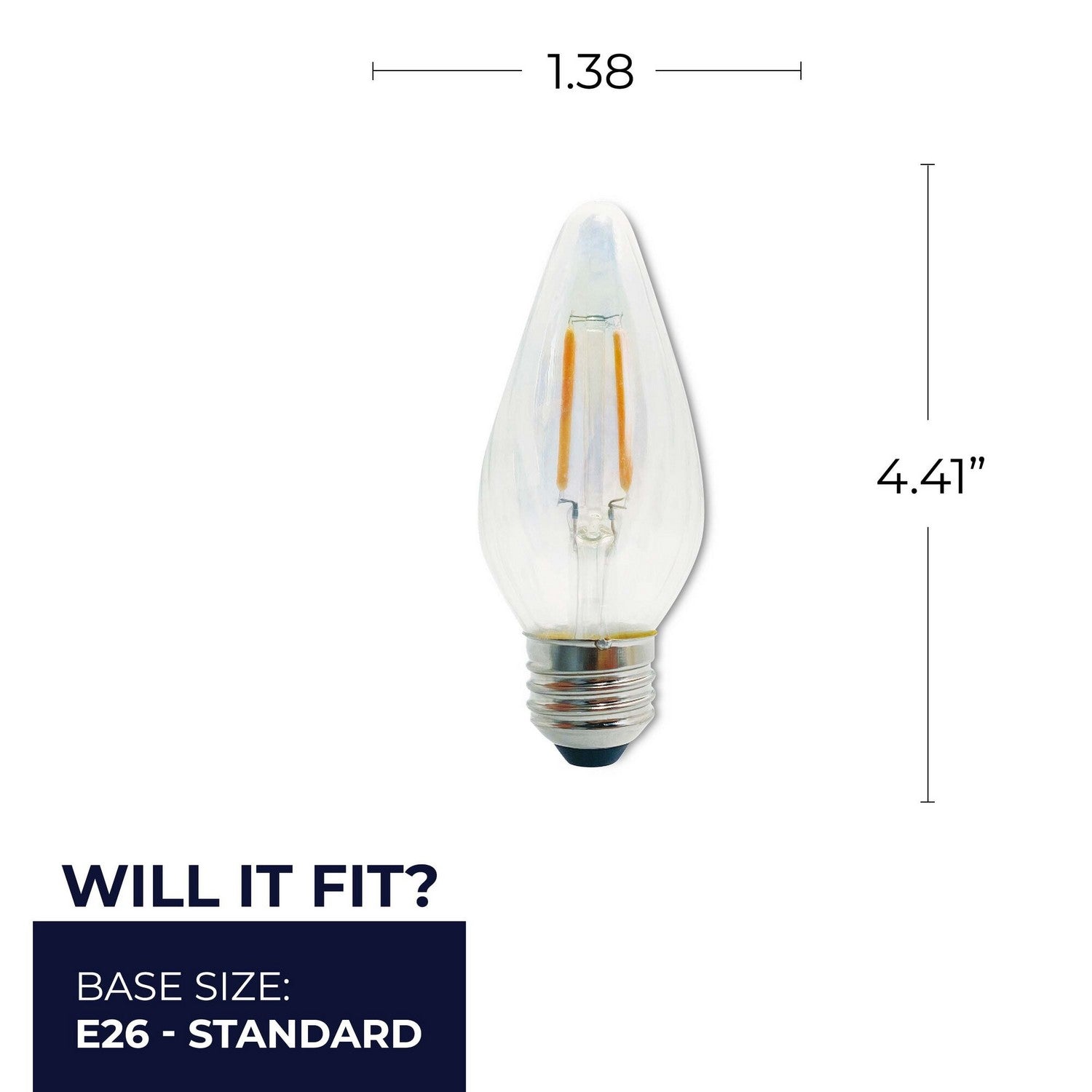 Bulbrite - 776580 - Light Bulb - Fiesta - Clear/Iridescent