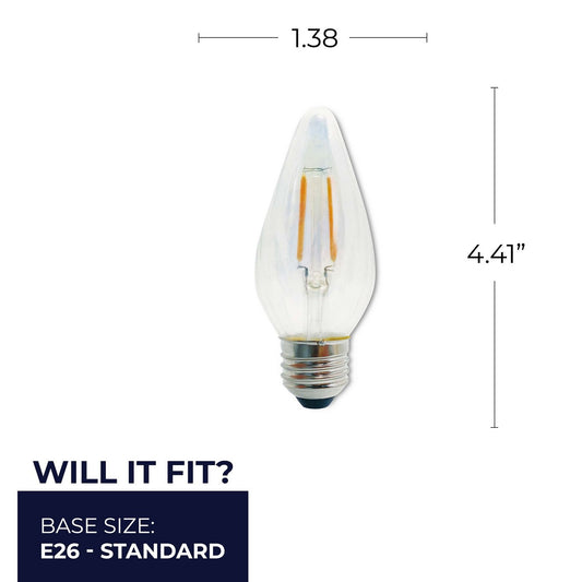 (4-Pack) Fiesta Light Bulb in Clear/Iridescent