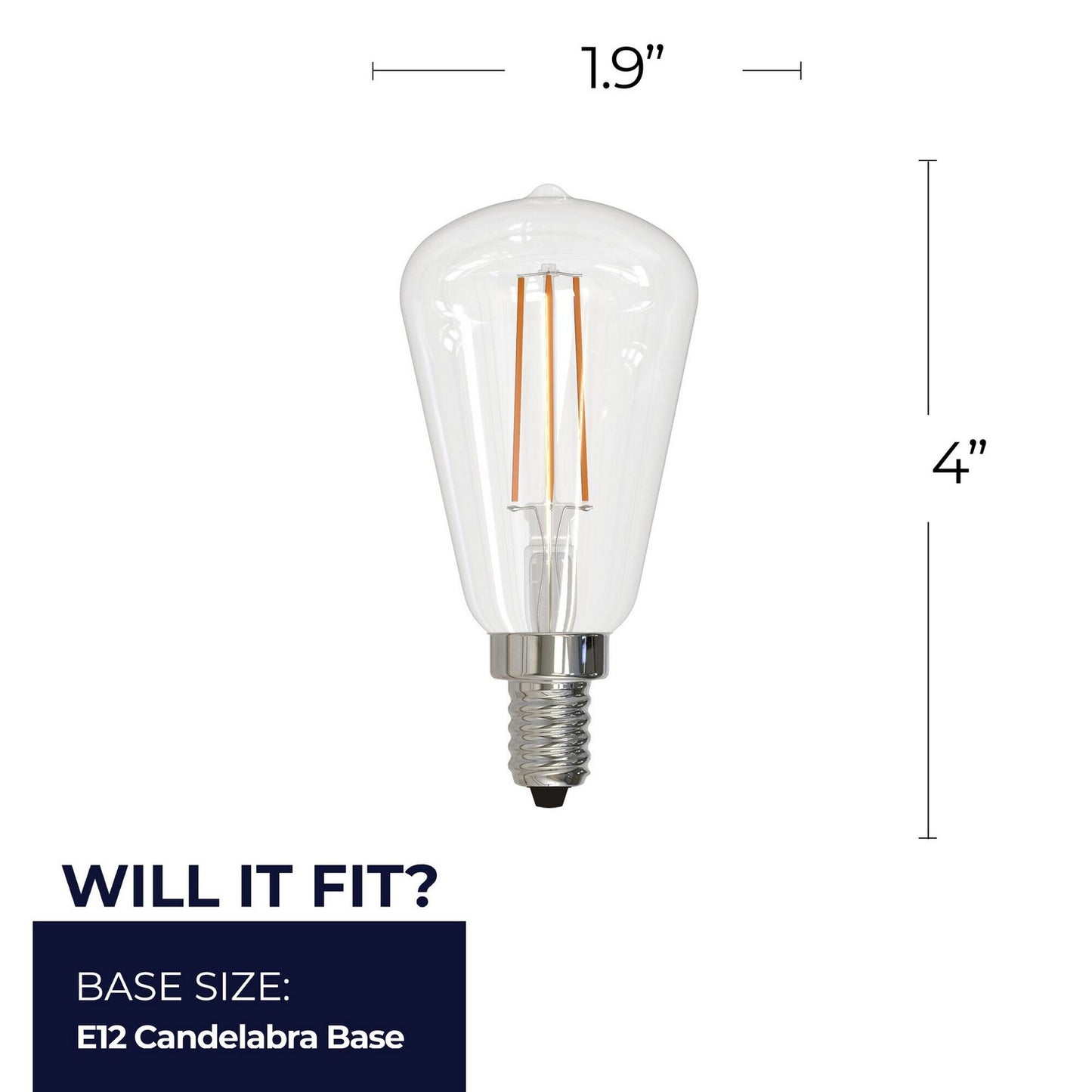 Bulbrite - 776821 - Light Bulb - 7 - Clear