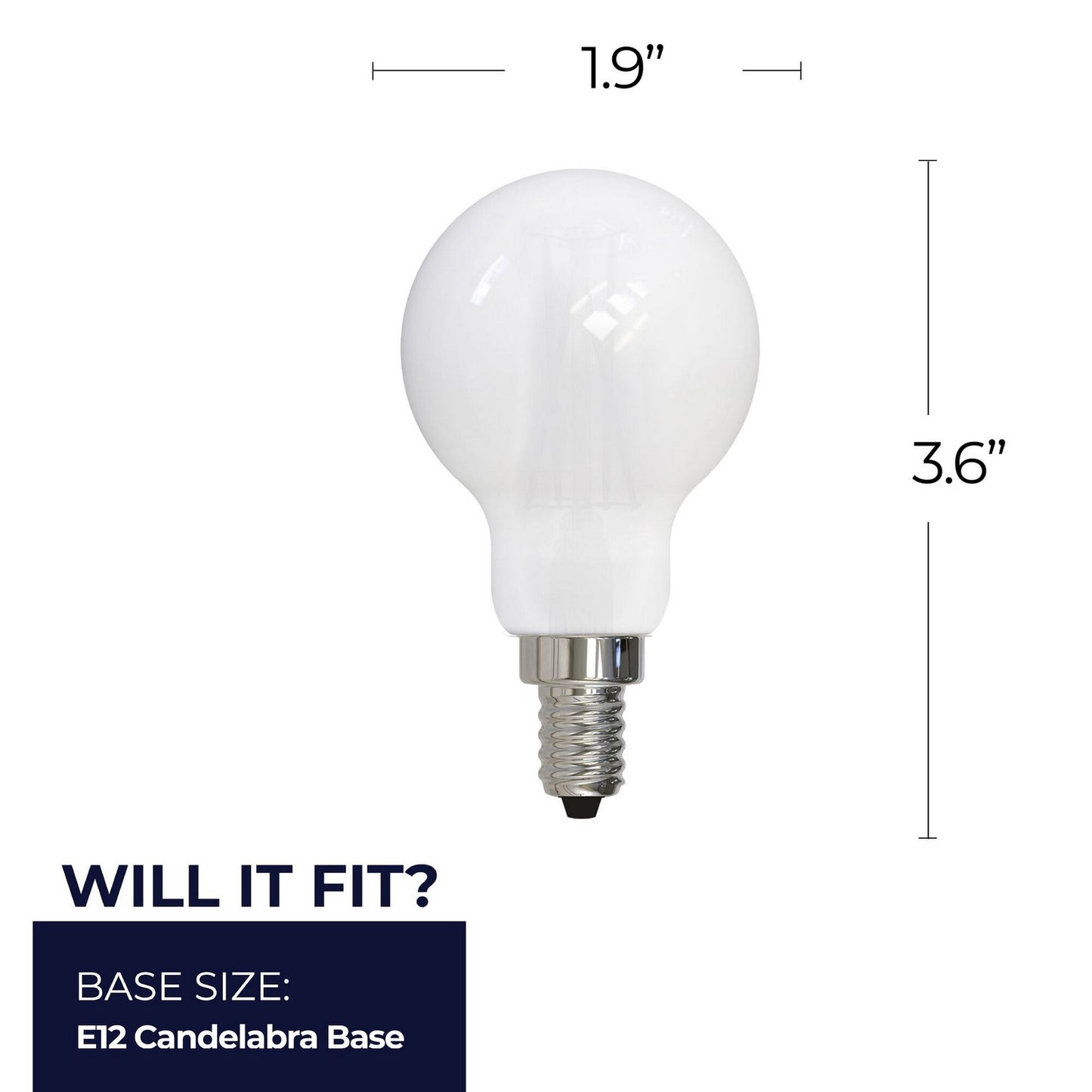 (4-Pack) 7 Light Bulb in Milky