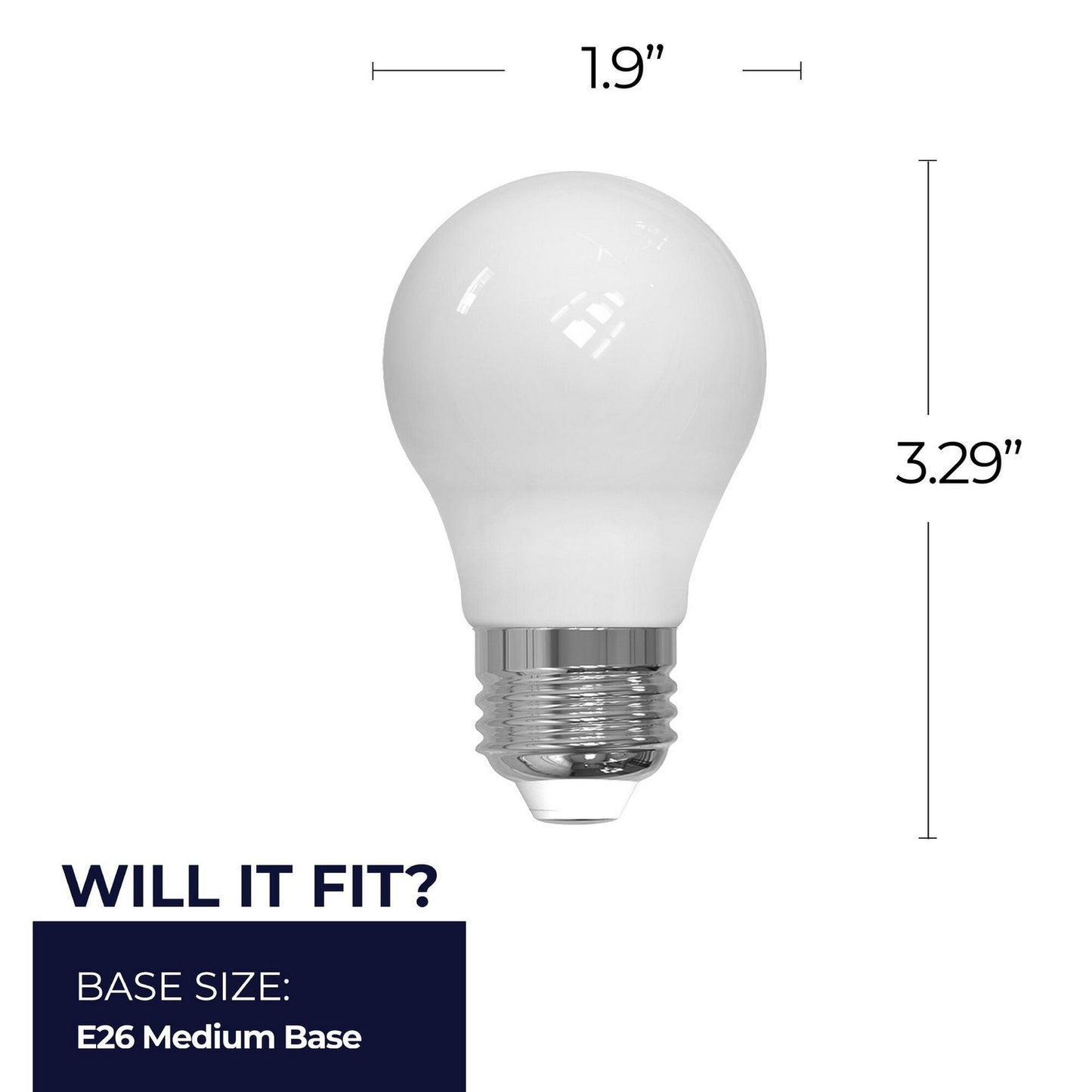 Bulbrite - 776831 - Light Bulb - 7 - Milky