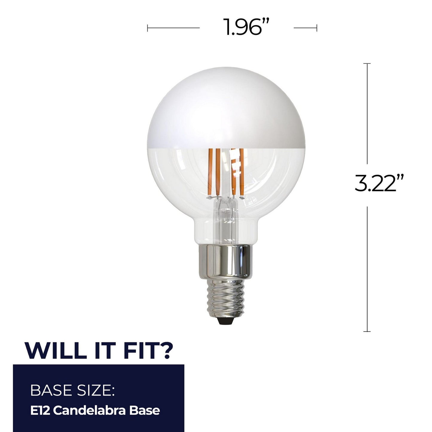 Bulbrite - 776838 - Light Bulb - 2 - Half White