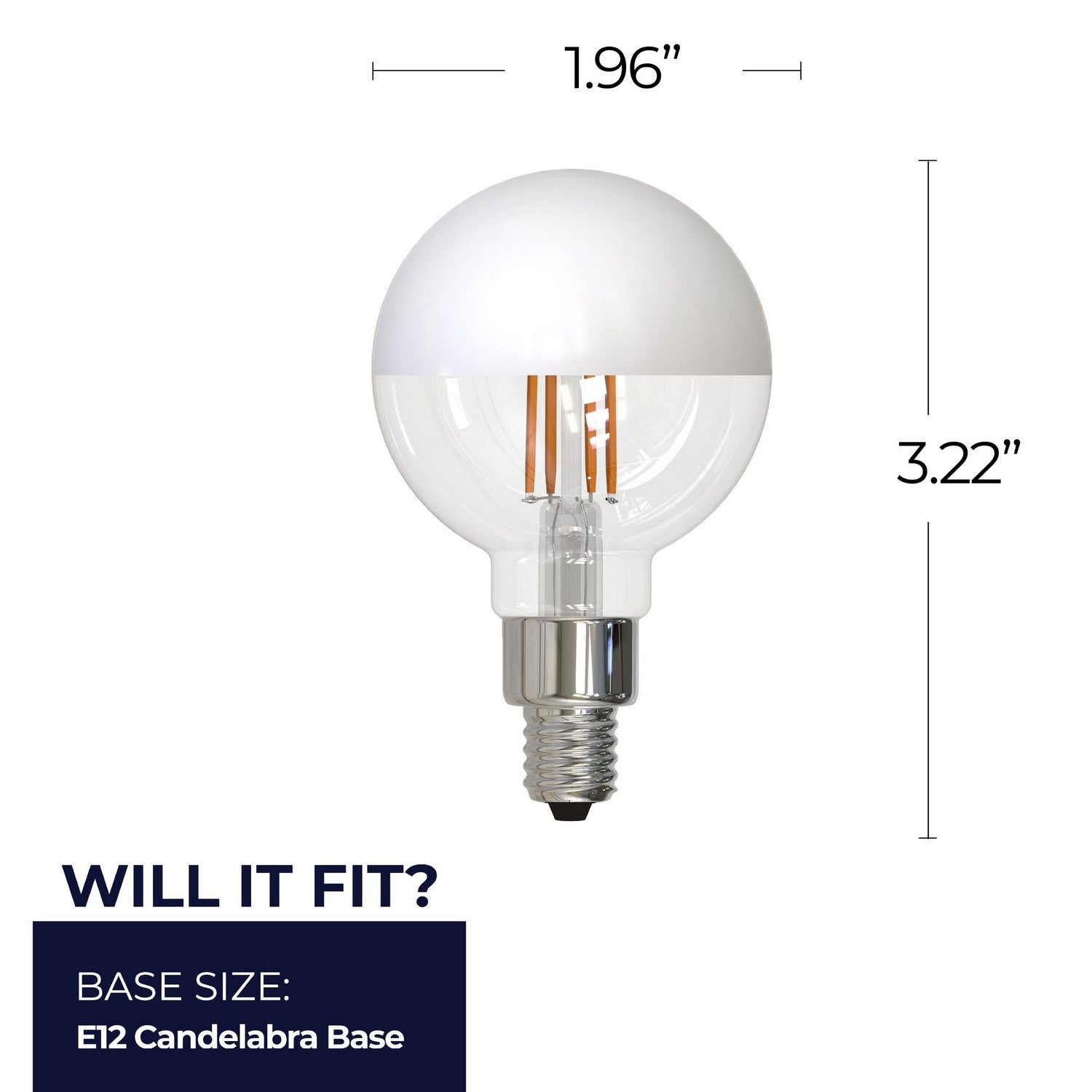Bulbrite - 776838 - Light Bulb - 2 - Half White