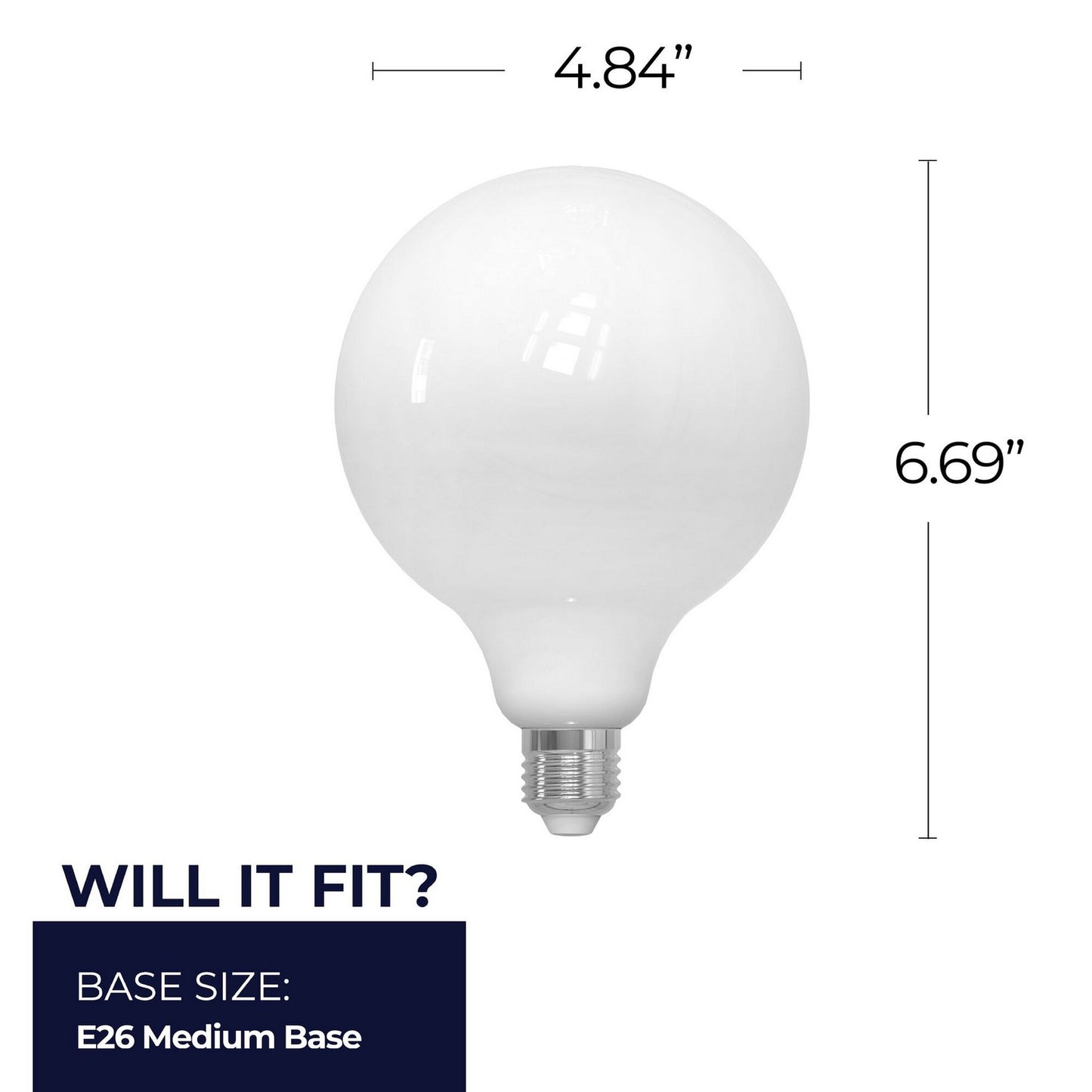 Bulbrite - 776982 - Light Bulb - 7 - Milky