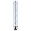 (4-Pack) Satco S10522 6W LED T9 Tubular Bulb, E26 Base, 2700K, 500 Lumens, Clear