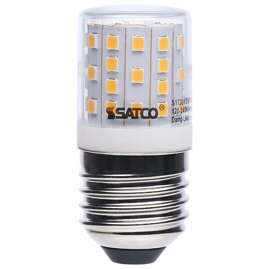Satco 3.5W T14 LED Bulb – E26 Base, 420 Lumens, 3000K Soft White, 6-Pack (S11201)