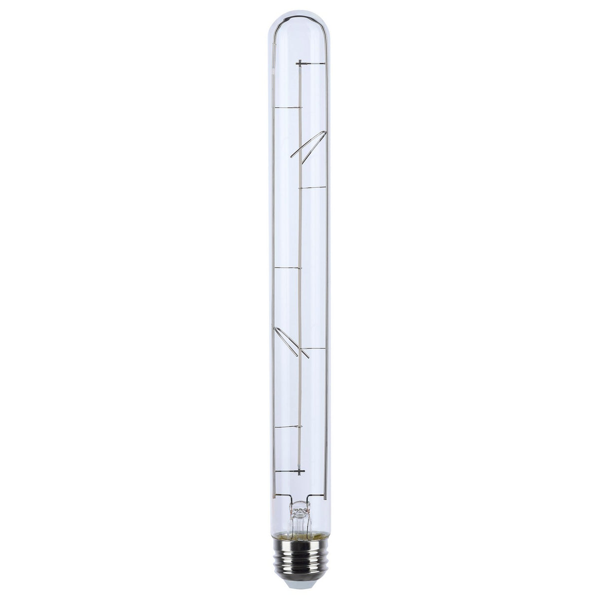 (4-Pack) Satco S11523 6W LED T9 Tubular Bulb, E26 Base, 2700K, 500 Lumens, Clear