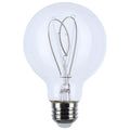 (4-Pack) Satco S11528 6W LED G25 Globe Bulb, E26 Base, 2700K, 500 Lumens, Clear