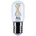 (4-Pack) Satco S12520 3W LED T6.5 Tubular Bulb, E17 Base, 4000K, 200 Lumens, Clear