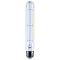 (4-Pack) Satco S12528 5W LED T9 Tubular Bulb, E26 Base, 2700K, 500 Lumens, Clear