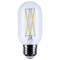 (4-Pack) Satco S12534 5.5W LED T14 Tubular Bulb, E26 Base, 3000K, 500 Lumens, Clear