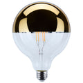 (4-Pack) Satco S12546 8W LED G40 Globe Bulb, E26 Base, 2700K, 800 Lumens, Gold