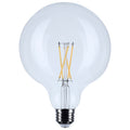 (4-Pack) Satco S12484 4W LED G40 Globe Bulb, E26 Base, 3000K, 350 Lumens, Clear