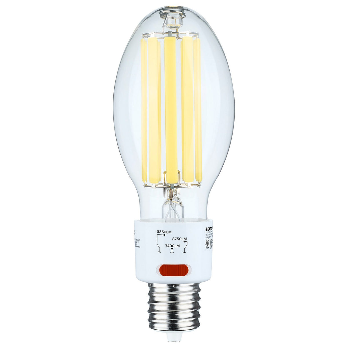 Satco S13196 45W LED ED28 ED Bulb, EX39 Base, 5000K, 5850 Lumens, Clear