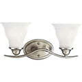 Progress Lighting - P3191-09 - Two Light Bath Bracket - Trinity - Brushed Nickel