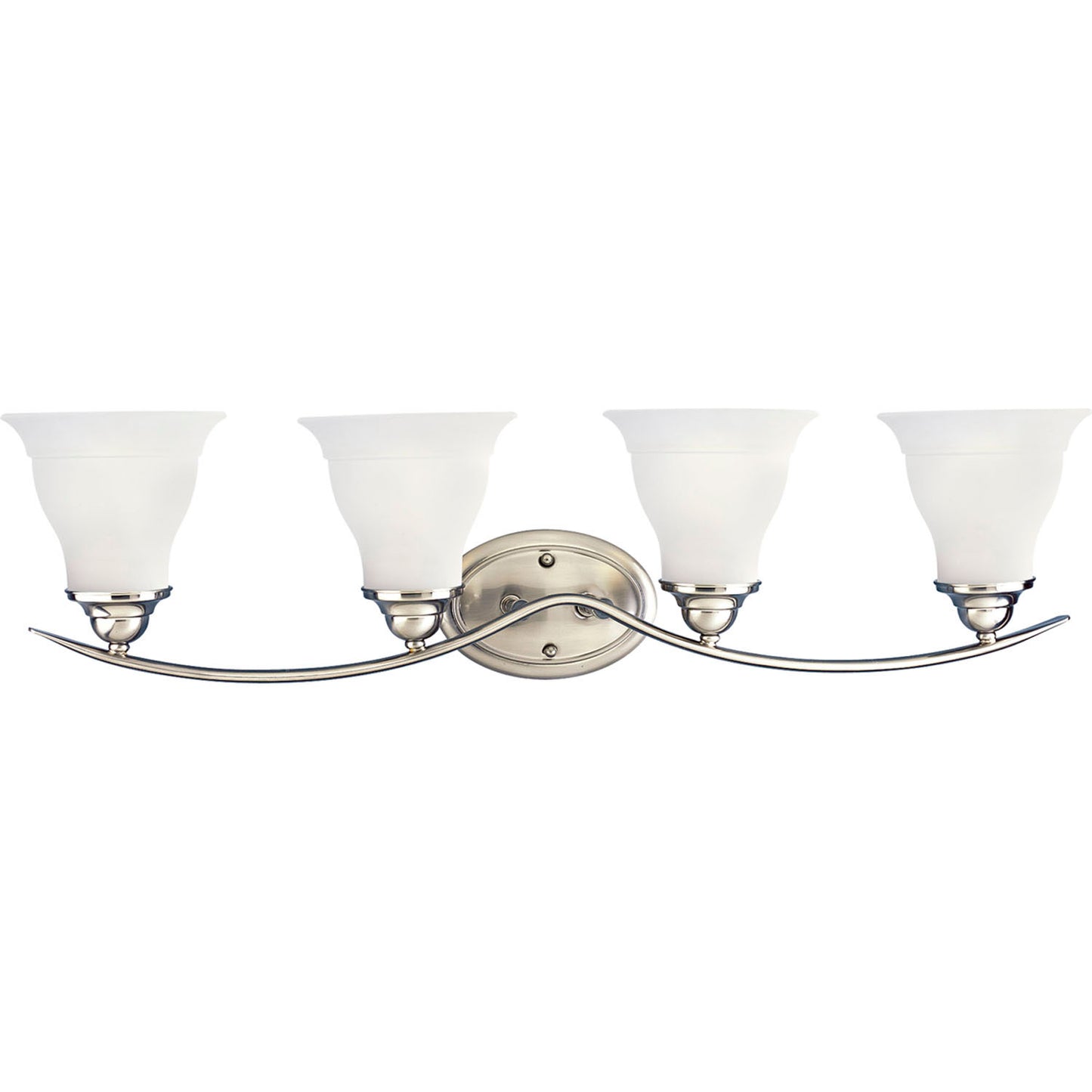 Trinity Four Light Bath Bracket in Brushed Nickel