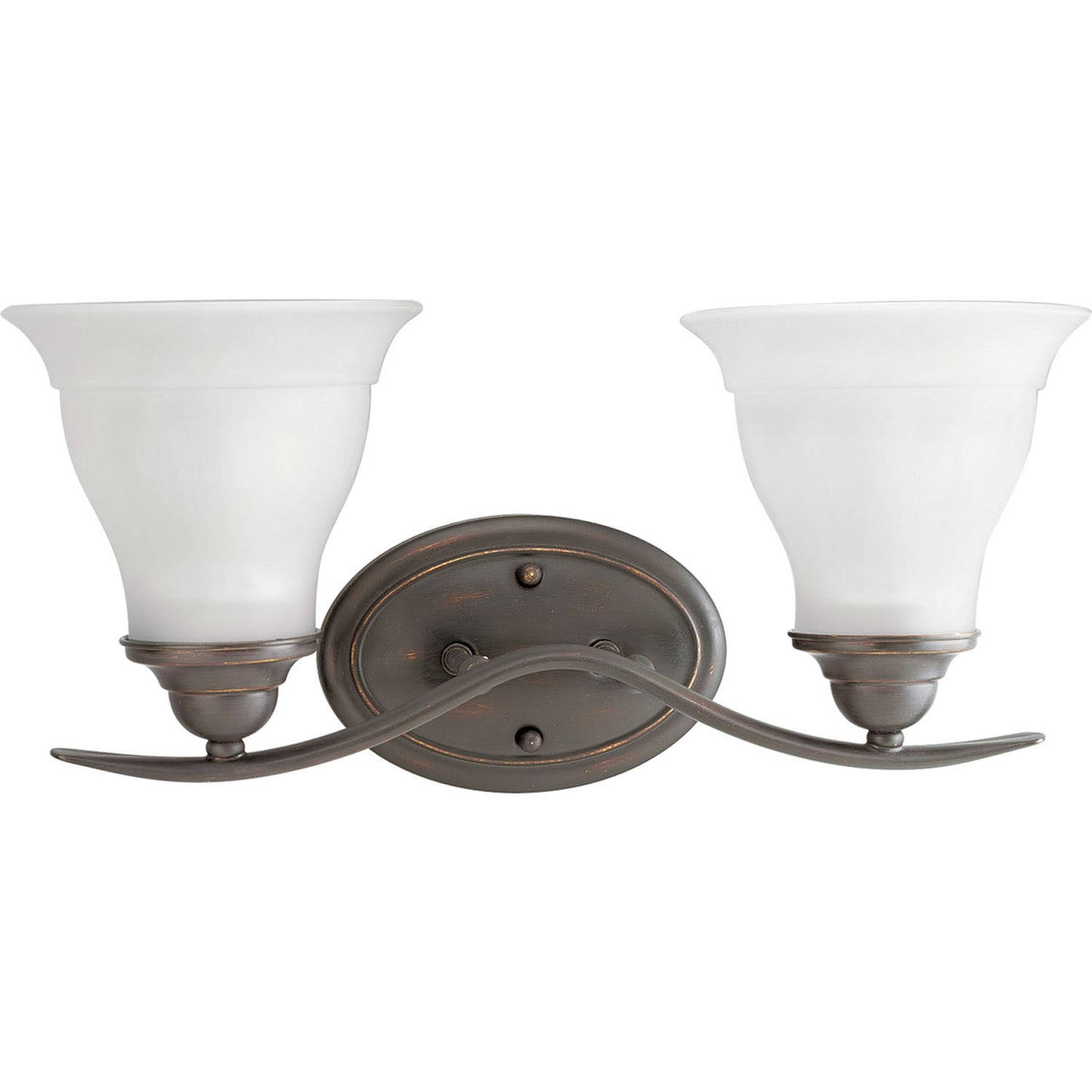 Trinity Two Light Bath Bracket in Antique Bronze