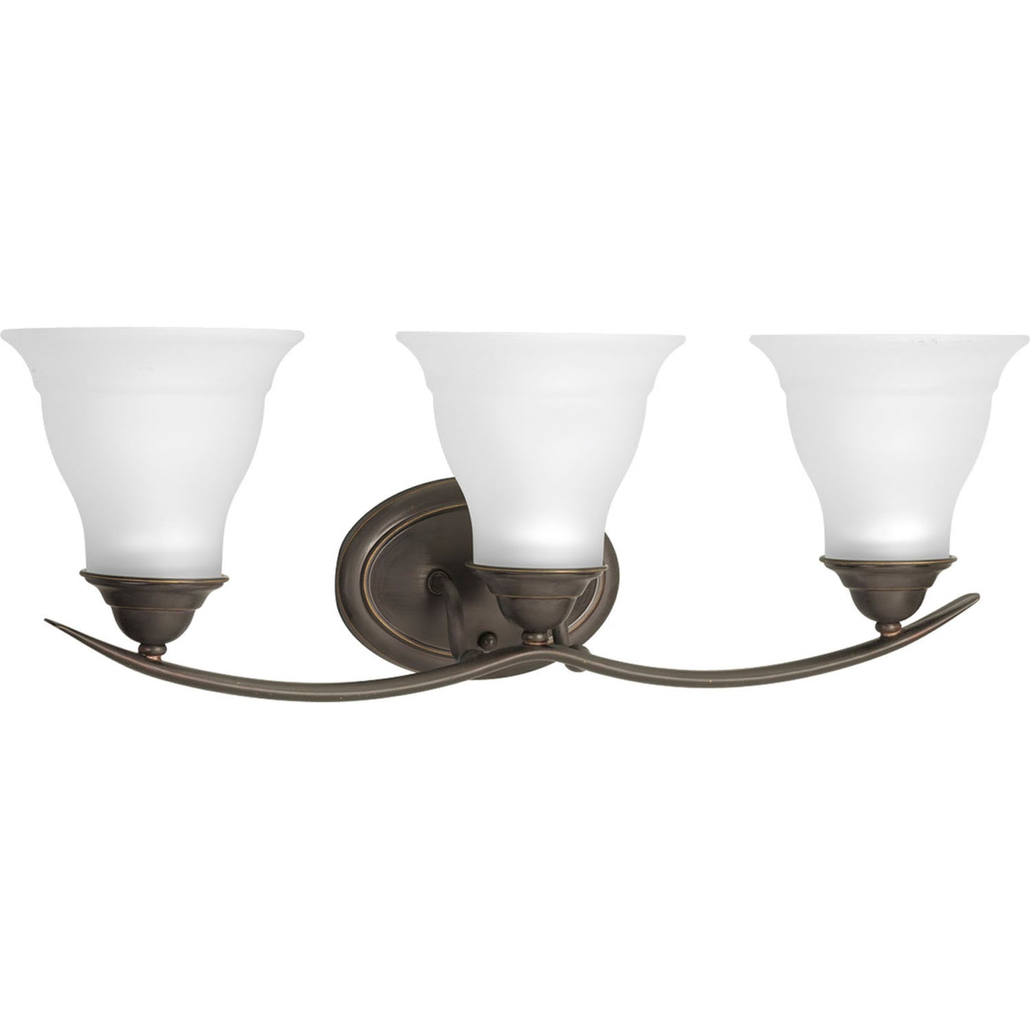Trinity Three Light Bath Bracket in Antique Bronze
