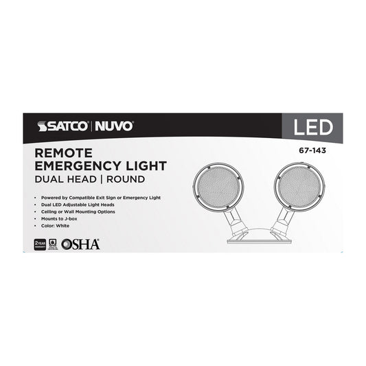 Satco - 67-143 - Remote Emergency Light - White