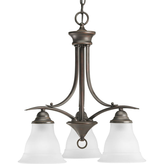 Trinity Three Light Chandelier in Antique Bronze
