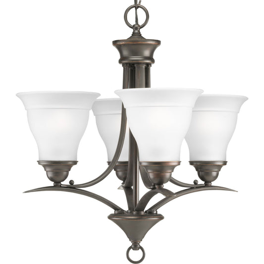 Trinity Four Light Chandelier in Antique Bronze
