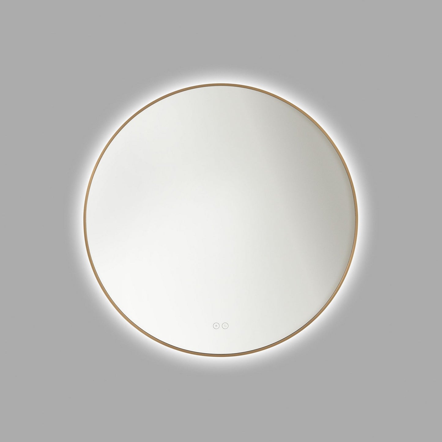 Cadre Mirror in Satin Brass