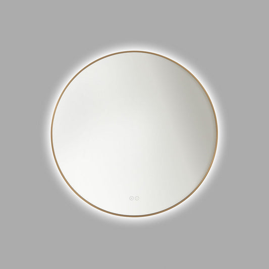 Cadre Mirror in Satin Brass