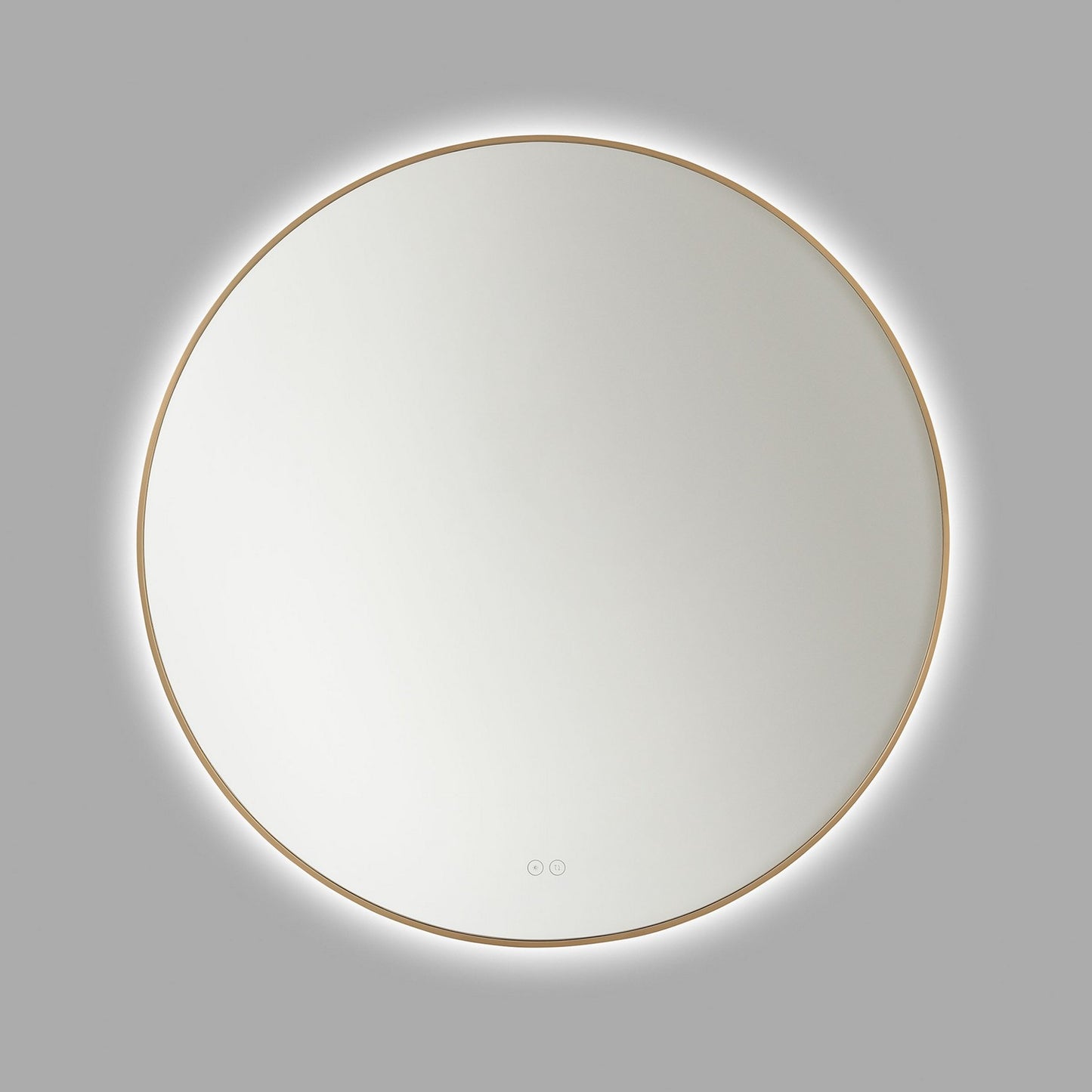 Cadre Mirror in Satin Brass