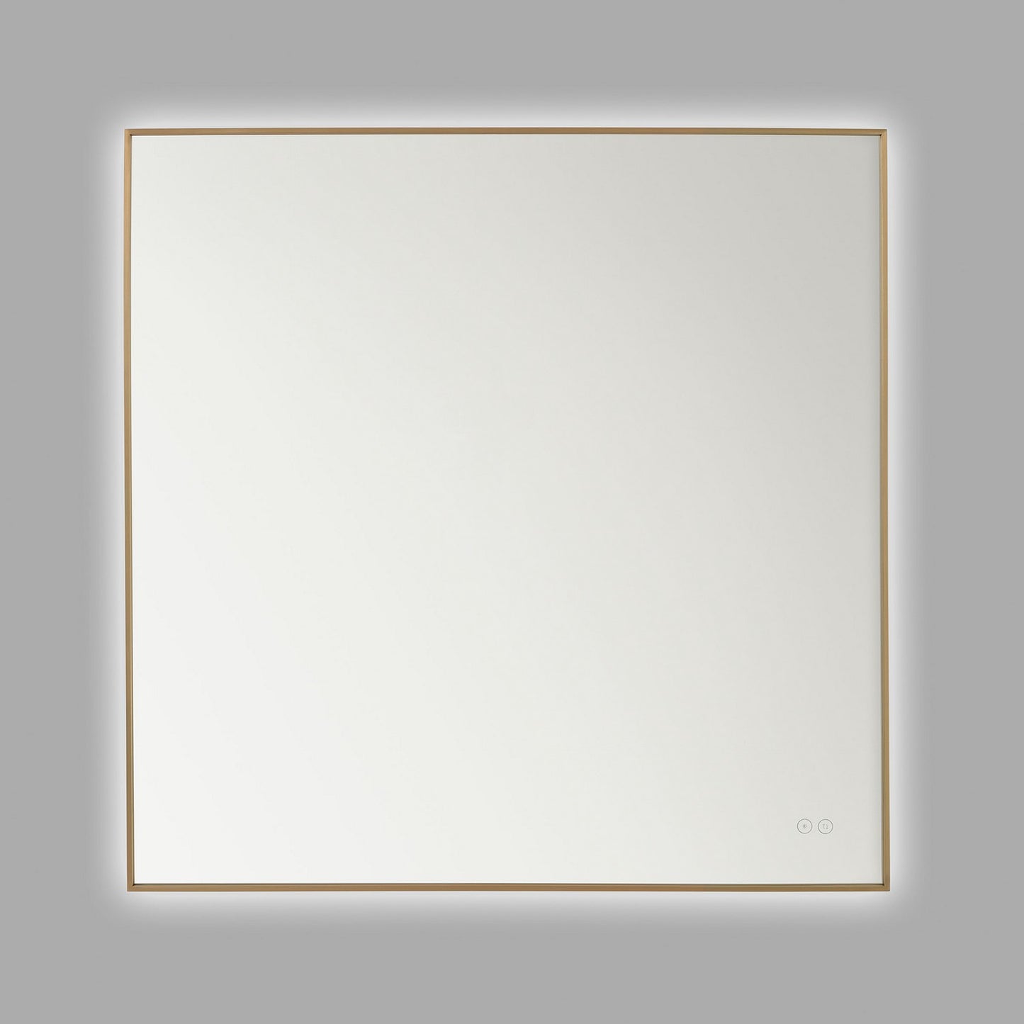 Cadre Mirror in Satin Brass