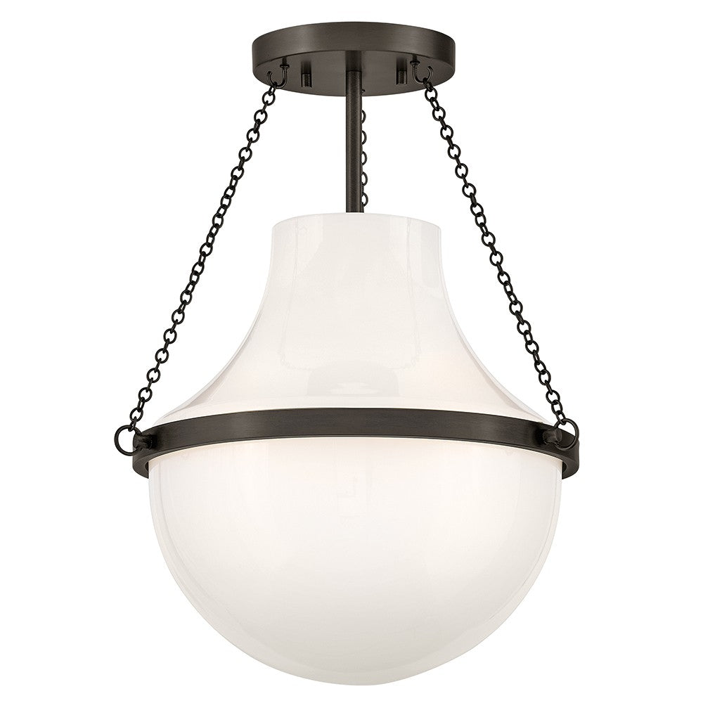 Collins LED Semi-Flush Mount in Black Oxide