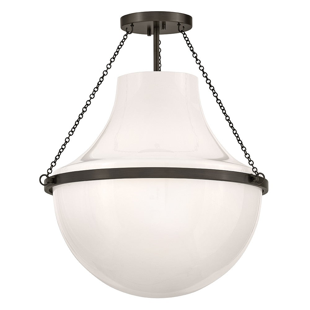 Collins LED Semi-Flush Mount in Black Oxide