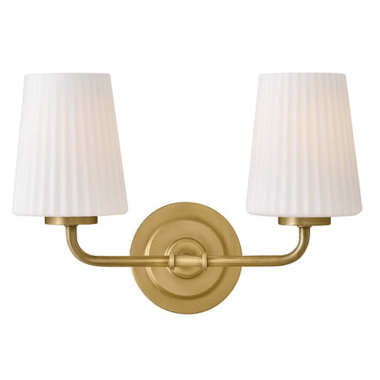 McKenna LED Vanity in Lacquered Brass