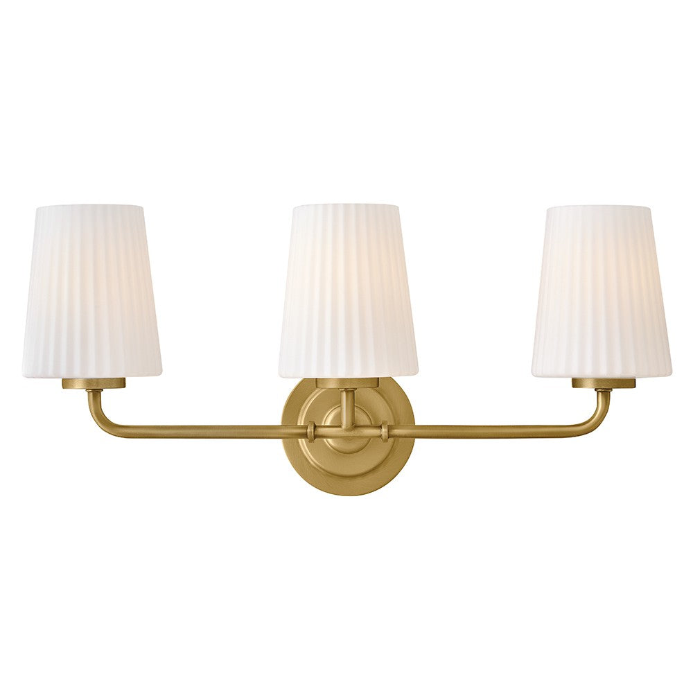 McKenna LED Vanity in Lacquered Brass