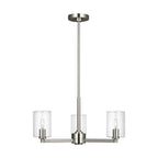 Fullton Three Light Chandelier in Brushed Nickel