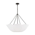 Stassi Four Light Chandelier in Aged Iron