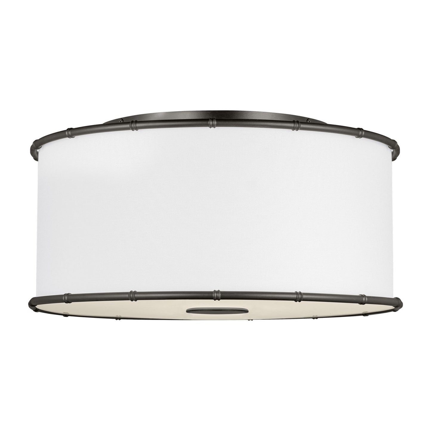 Aldric Two Light Flush Mount in Aged Iron