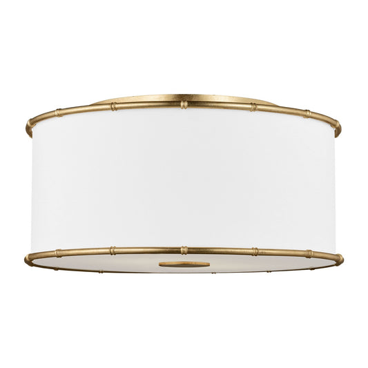 Aldric Two Light Flush Mount in Gild