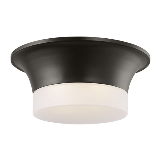 Sina Two Light Flush Mount in Aged Iron